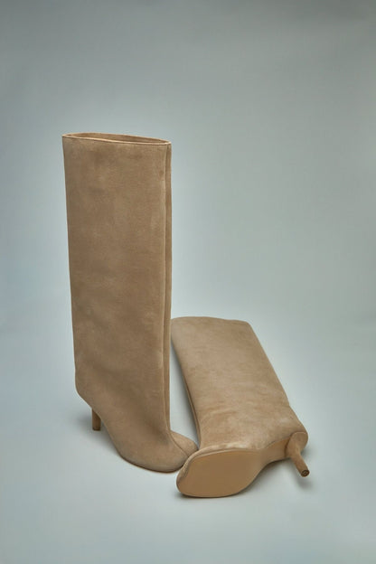 SUEDE KNEE HIGH BOOTS